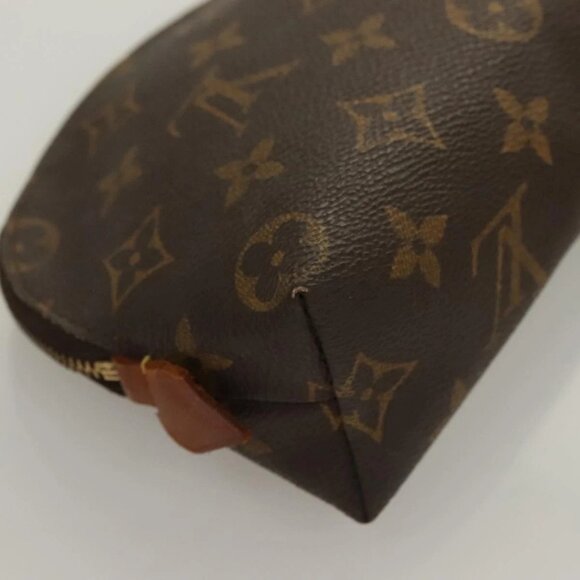 LOUIS VUITTON Monogram Pochette Cosmetic PM Cosmetic Pouch M47515 LV Auth 128419 - Picture 5 of 16